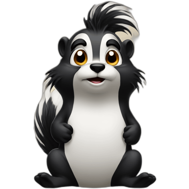 Fuming skunk emoji