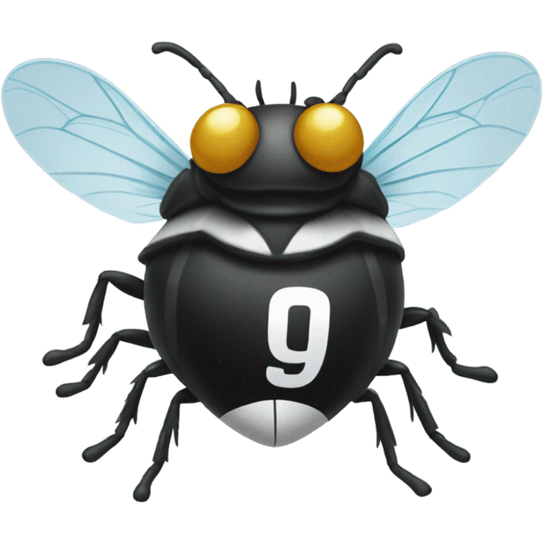 fly wearing a football top  emoji