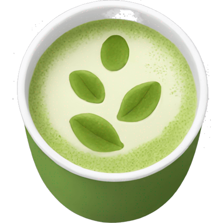 Matcha oat milk emoji