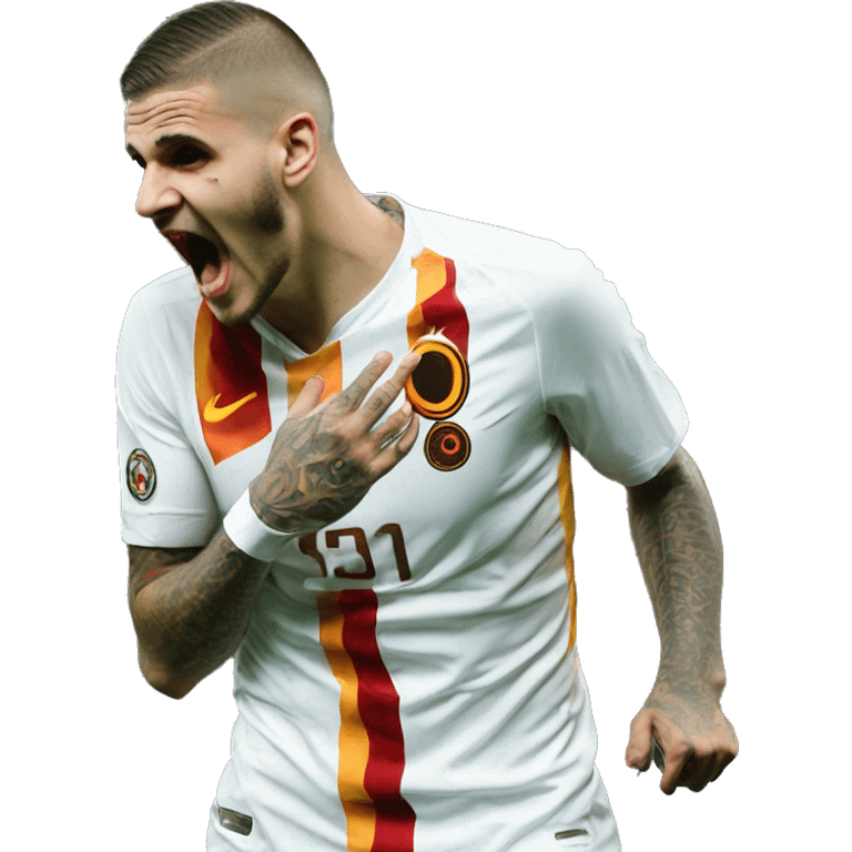 Mauro Icardi Galatasaray ear celebration emoji