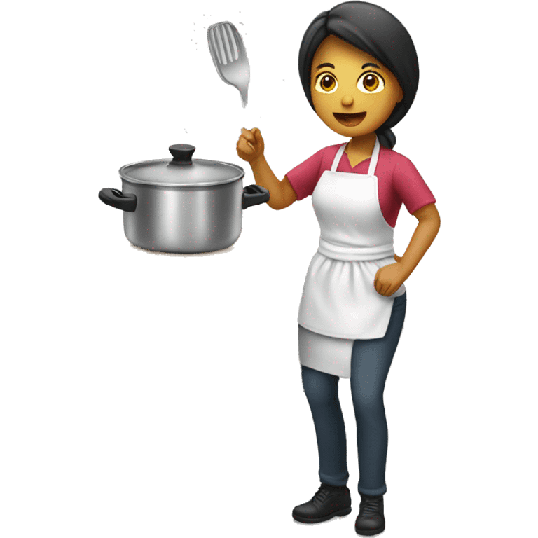 Mujer cocinando emoji