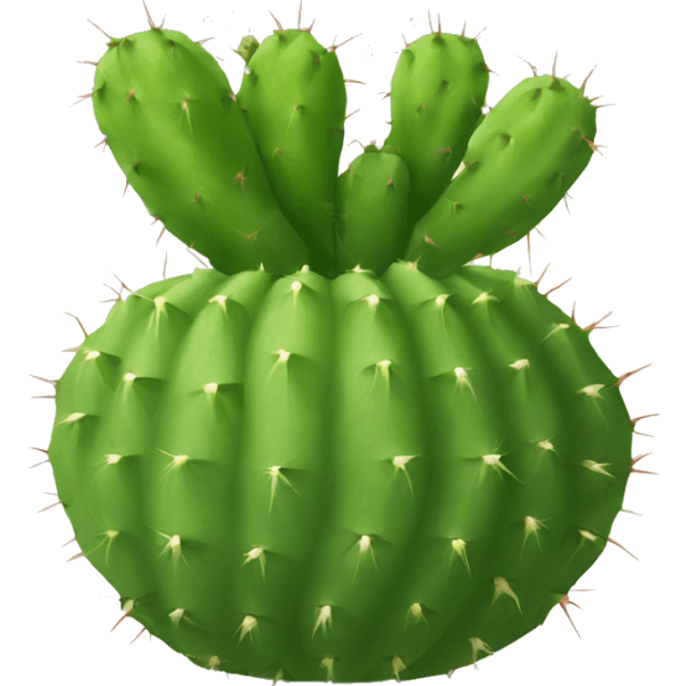 round Nopal without pot emoji