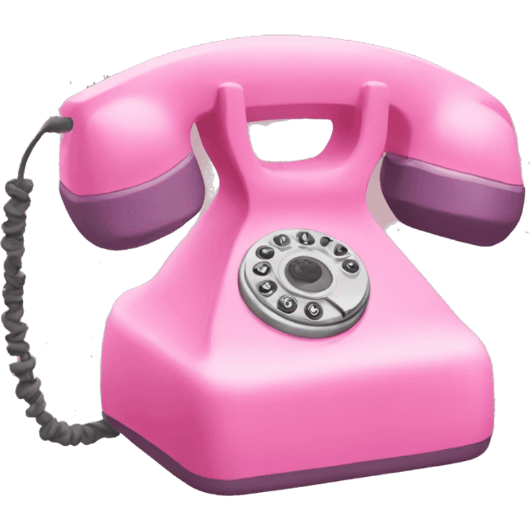 pink phone emoji