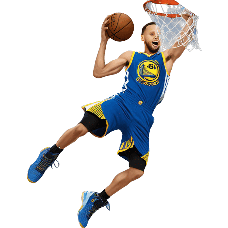 Stephen curry dunking emoji