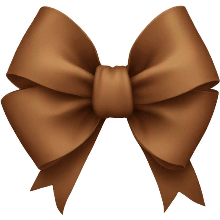 Brown bow  emoji