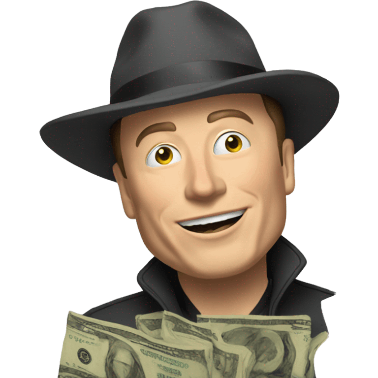 Elon Reeve Musk Counting money emoji