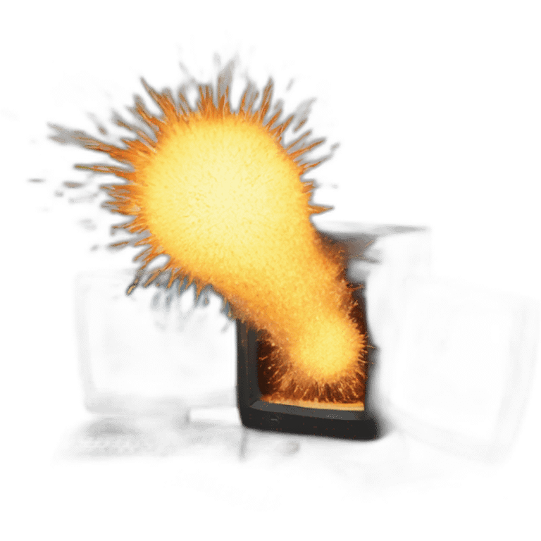 Computer exploding emoji