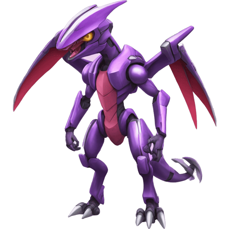  cool edgy shiny colorful Palkia-Genesect-Raptor full body emoji