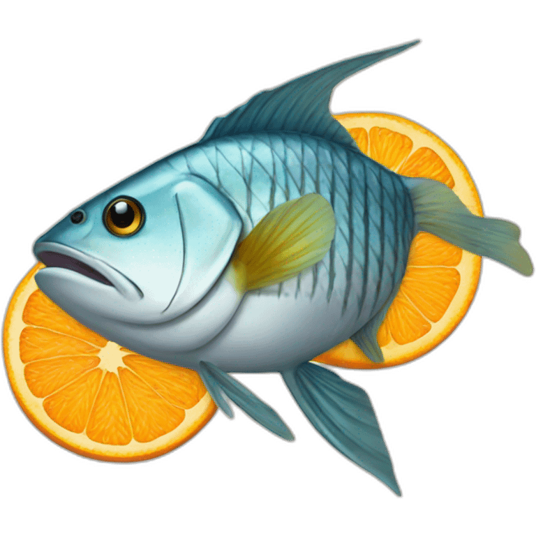 fish-with-oranges emoji