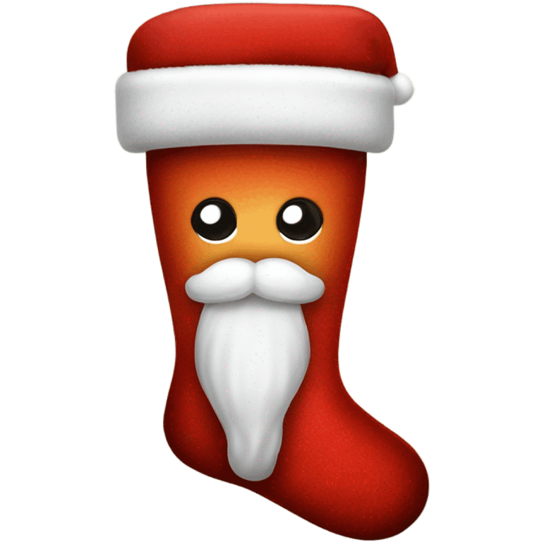 Santa sock emoji