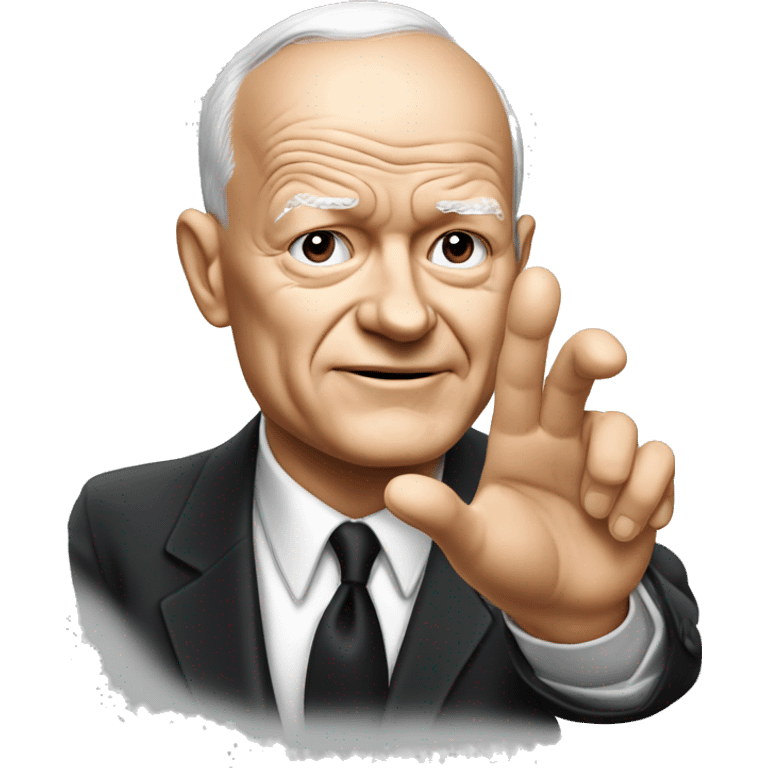 eisenhower photorealistic Gesturing no emoji