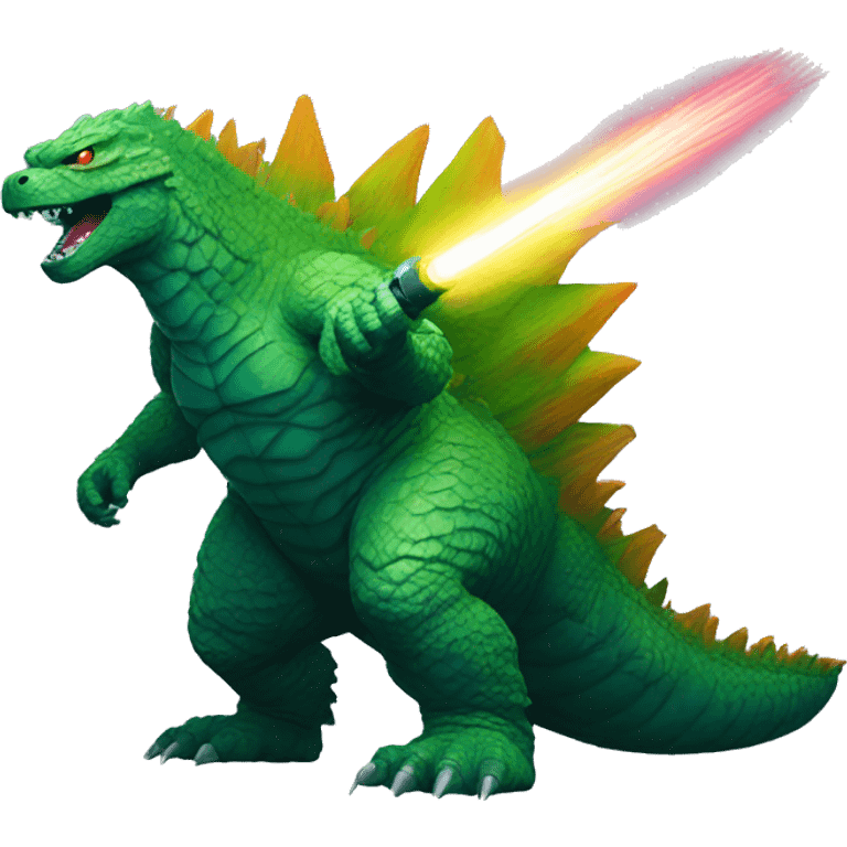 Godzilla laser emoji