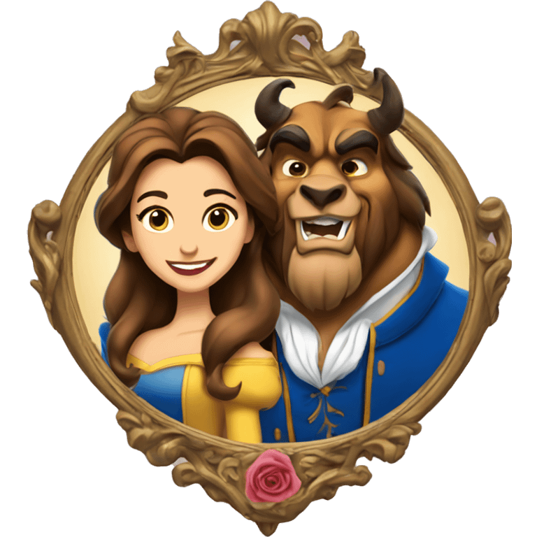 beauty and the beast mirror emoji