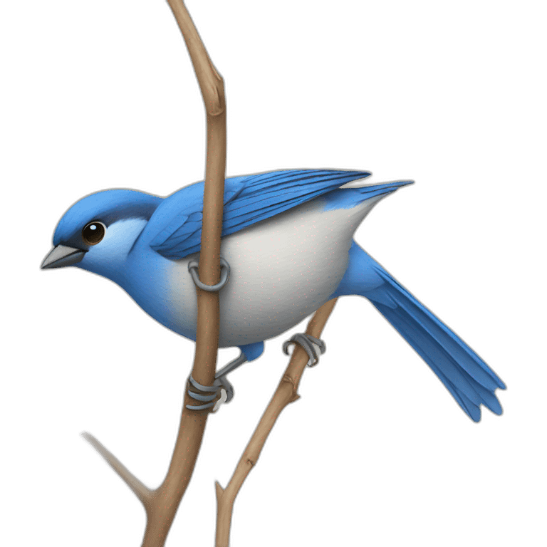 blue sparrow emoji