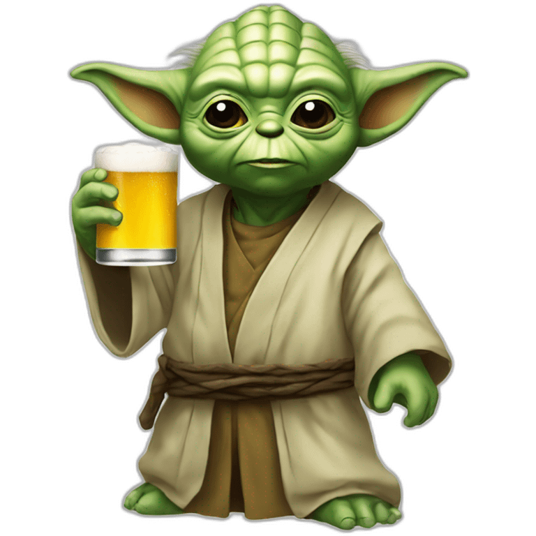 Yoda-drink-beer emoji