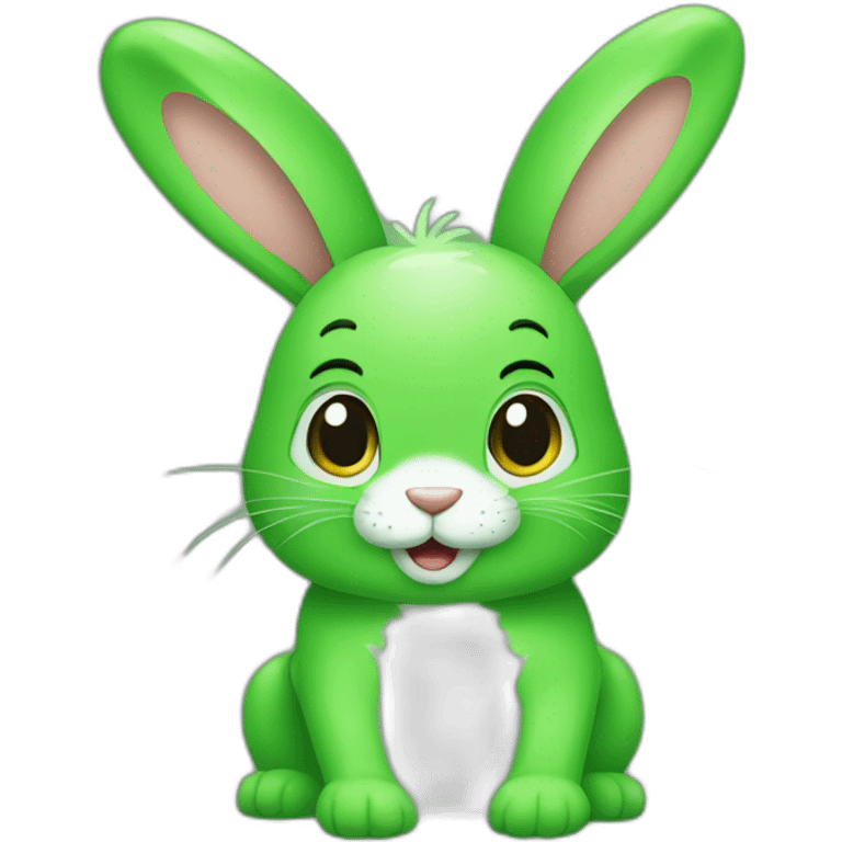 green bunny emoji