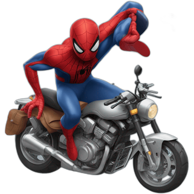 spiderman riding on Benjamin Blümchen emoji