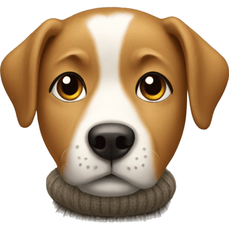 Dog with a sweater on emoji