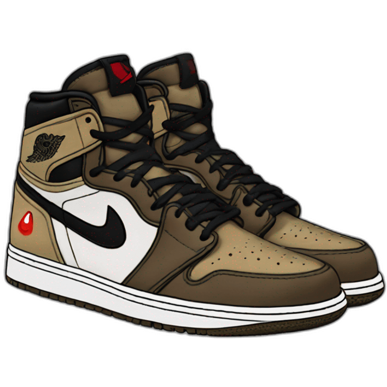 Travis Scott Jordan 1 emoji