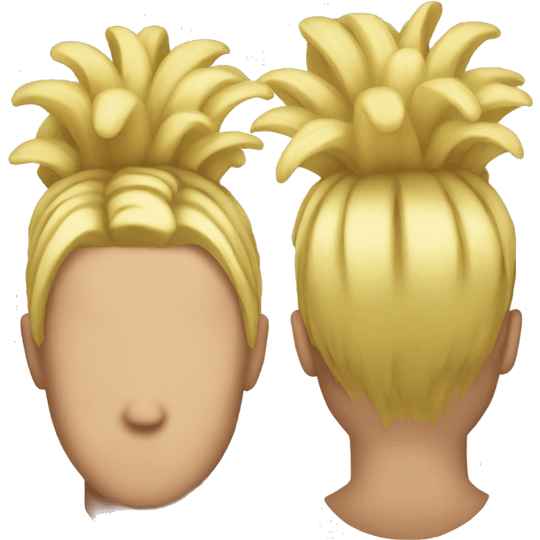 hair but it looks like pinapl emoji