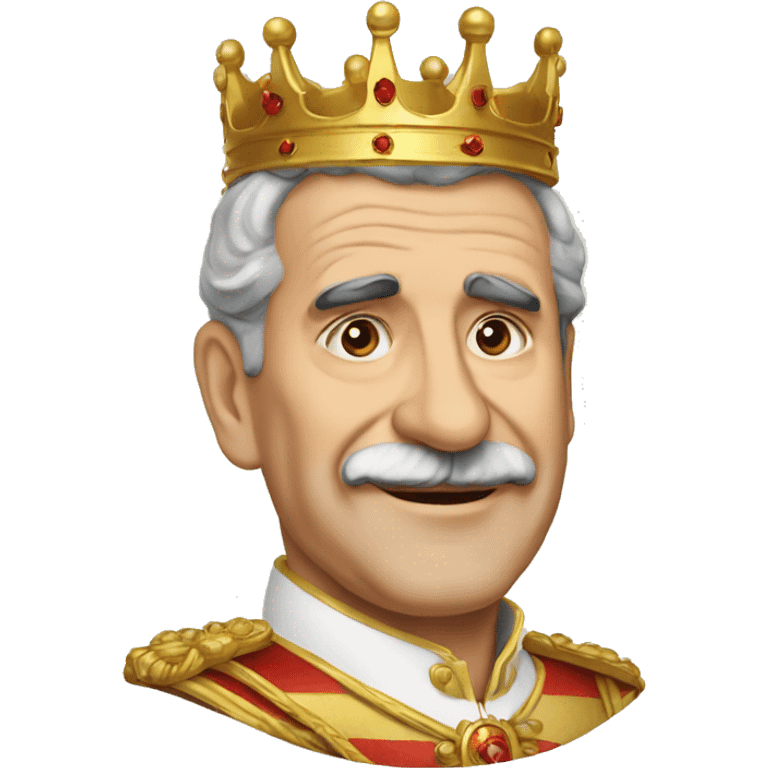 King of Spain 75 years old emoji