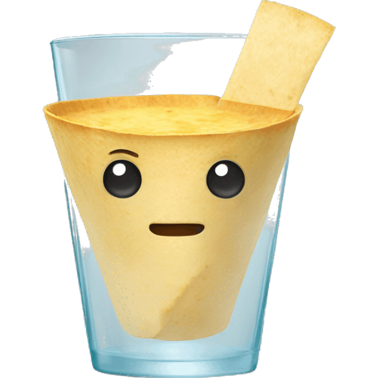 Tortilla in a glass emoji