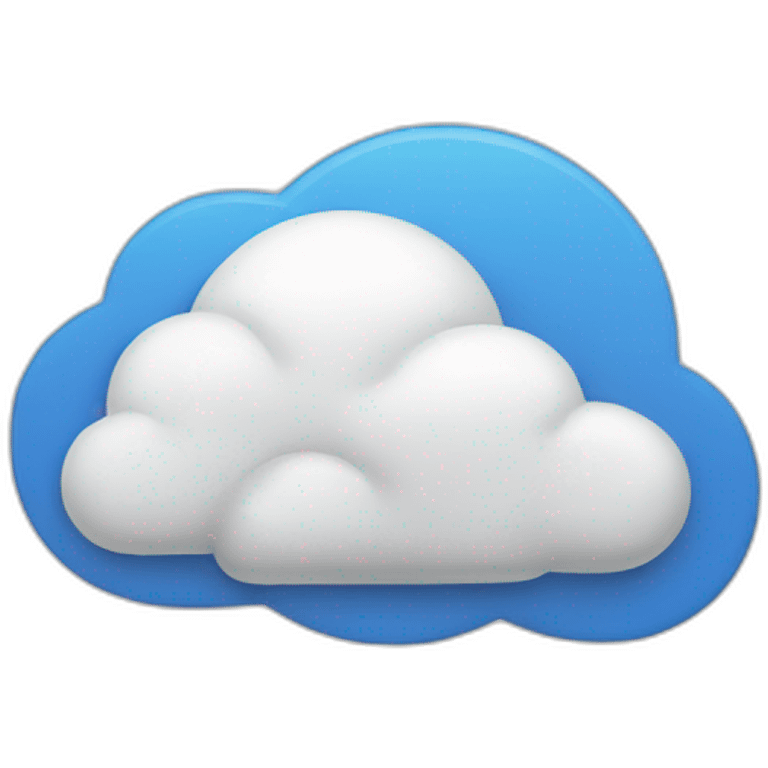 Cloud storage emoji