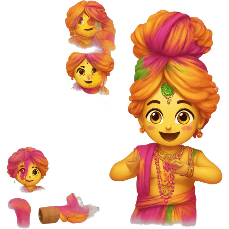 Holi pichkati emoji