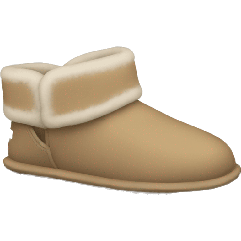 Beige Ugg Slippers pair emoji