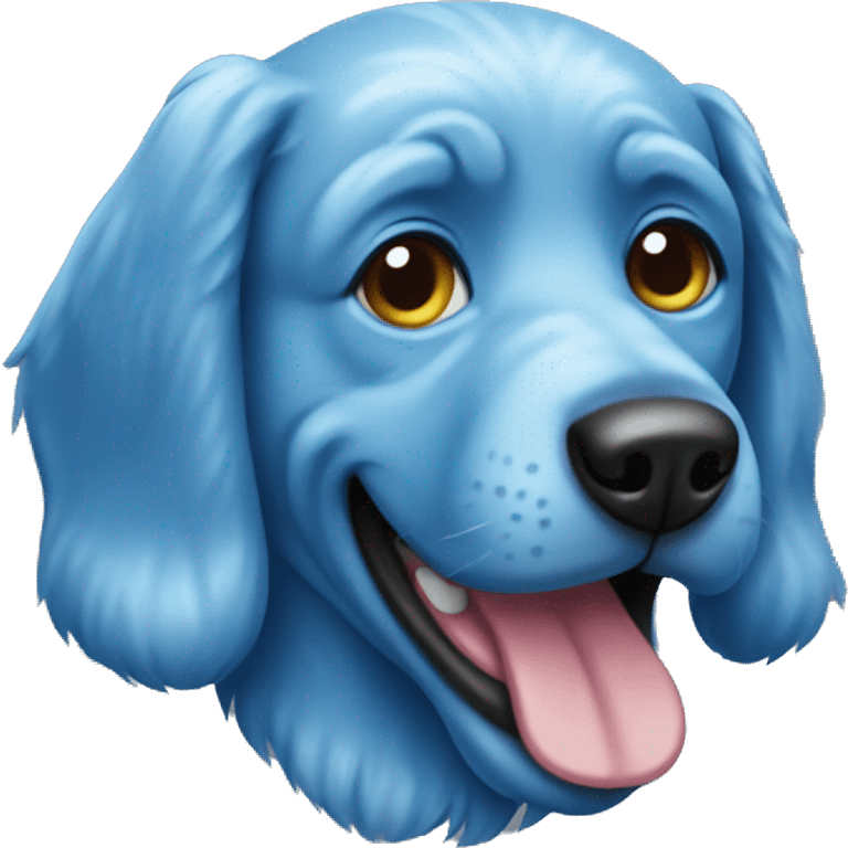 Blue dog  emoji