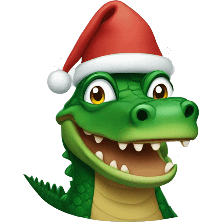 Christmas alligator  emoji