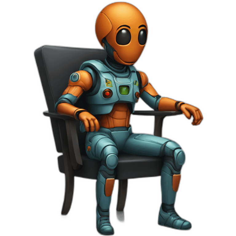 martian sitting on a chair emoji