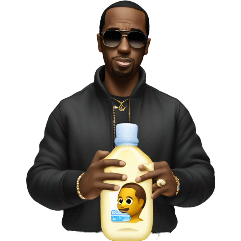 P diddy holding baby oil emoji