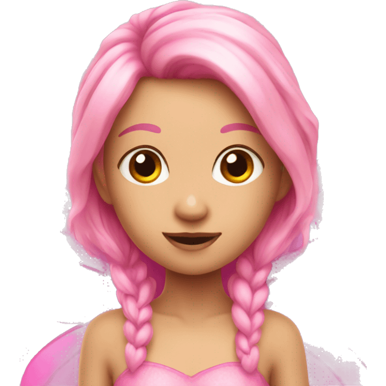 Pink fairy emoji