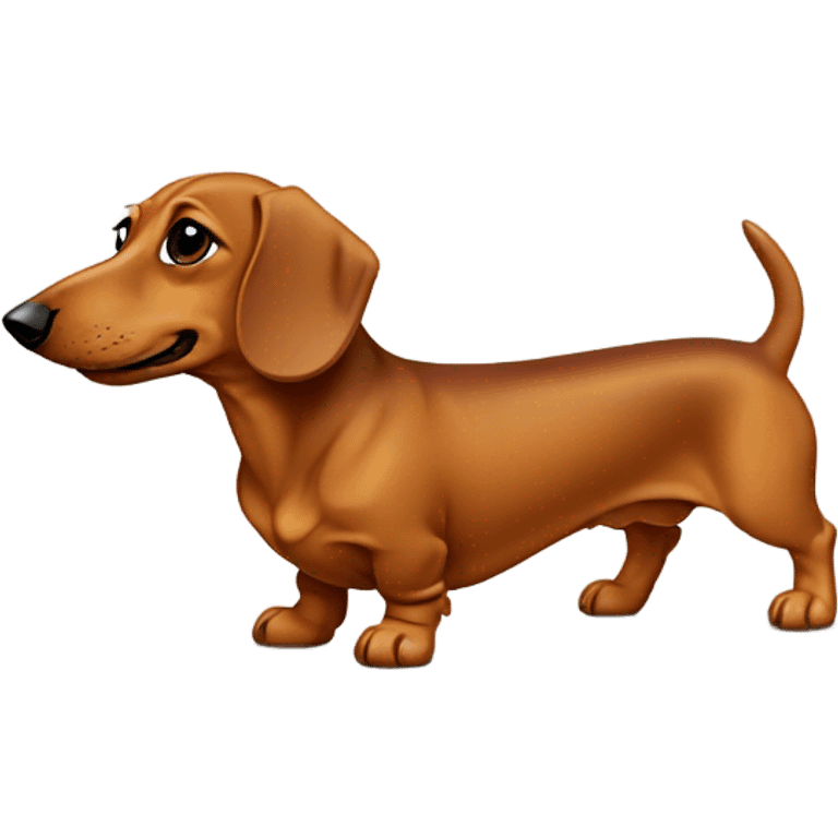 Caramel color Dachshund  emoji