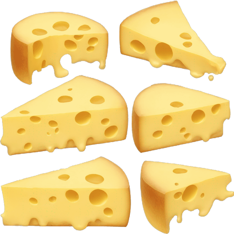 sleeping emoji as cheese emoji