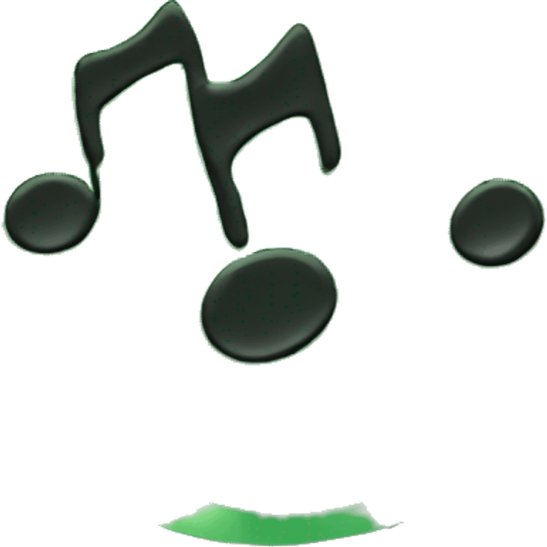 Music Disc in green  emoji