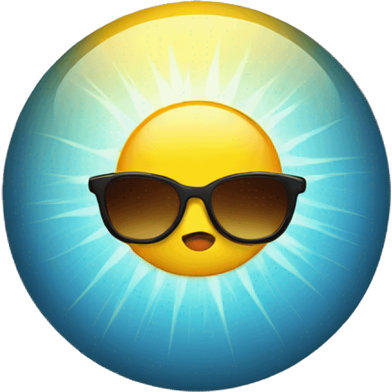 sun with sunglasses emoji