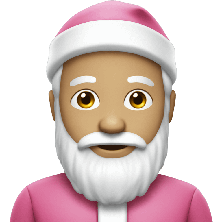 White Santa Claus with Pink Suit emoji