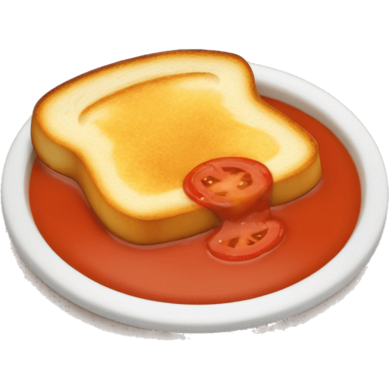 Grilled cheese and tomato soup emoji