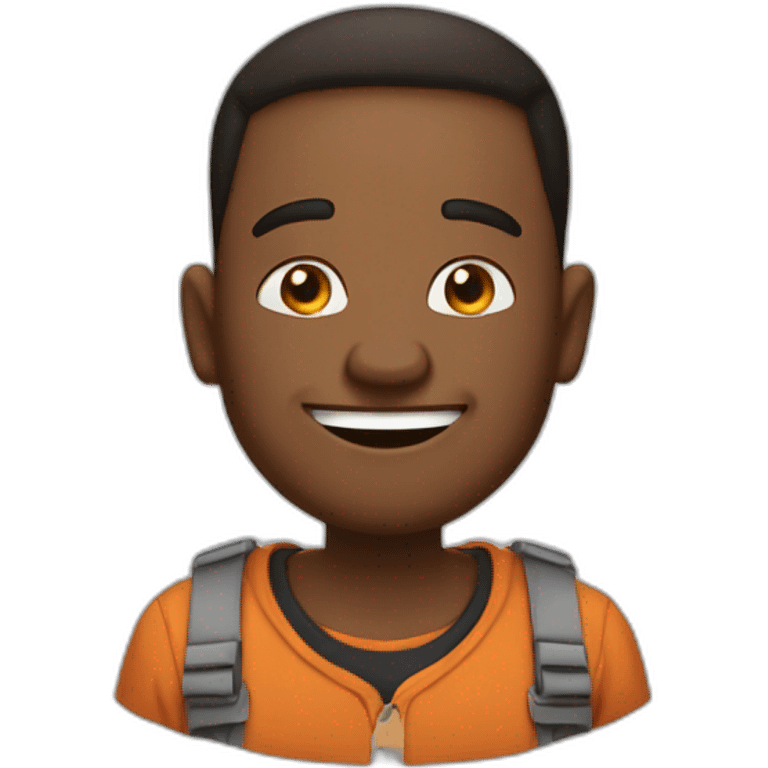 Emoji with Reese of the malcom in the mittle, with happy face  emoji