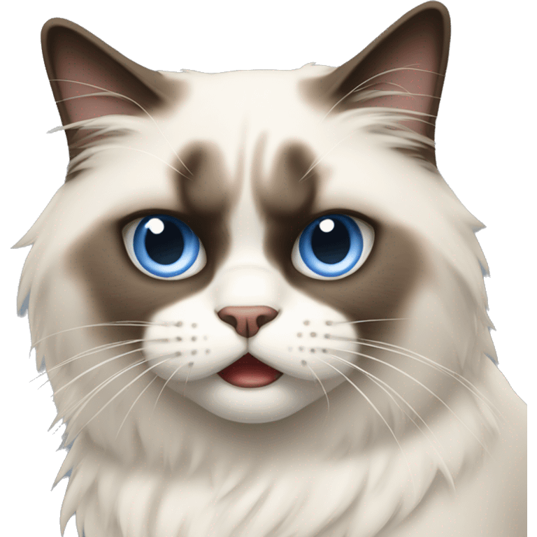 angry ragdoll cat emoji