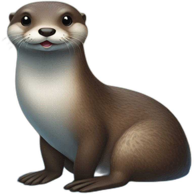 Loutre sur canard emoji