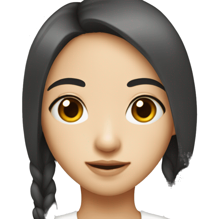 Asian girl with eye bags emoji