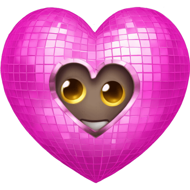 pink disco ball heart emoji