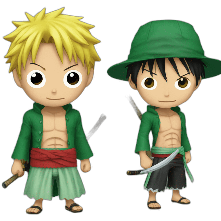 zoro avec luffy emoji