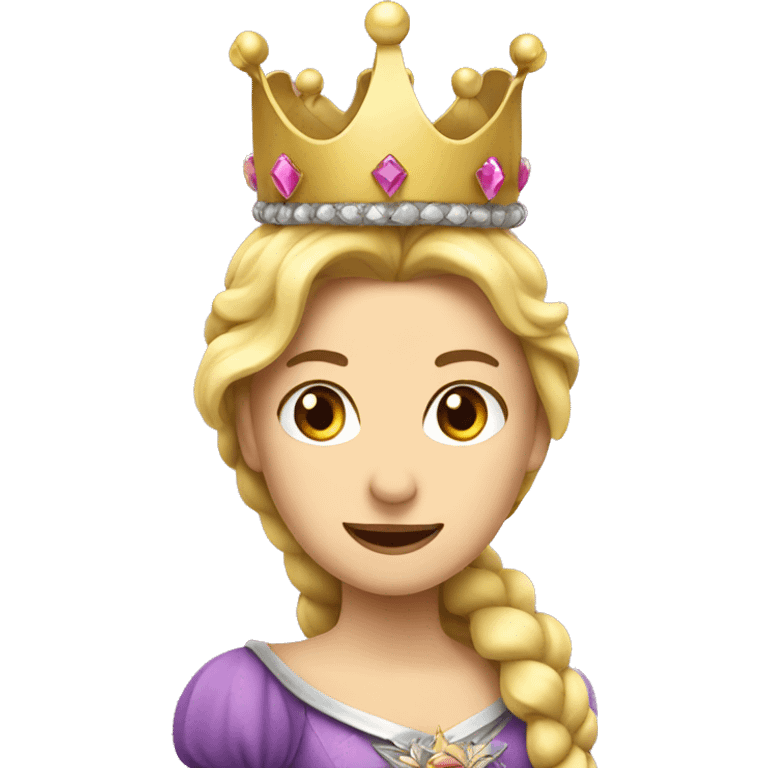 Python with princess crown emoji