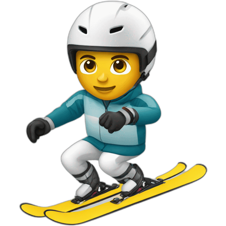 Ronaldo making ski emoji