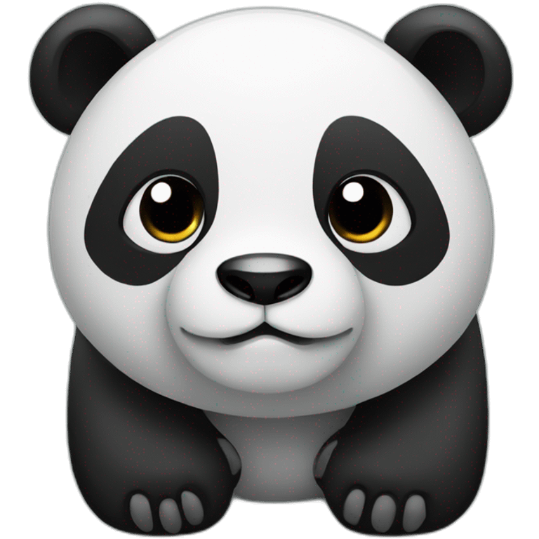 Panda in a flat emoji