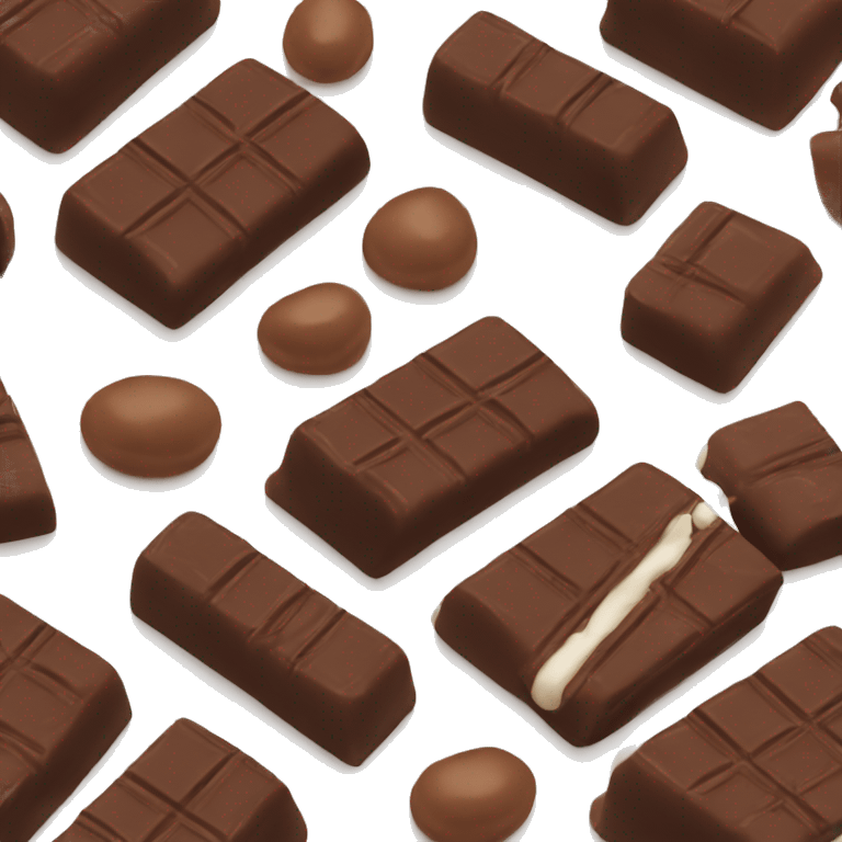 treat bar with chocolate emoji